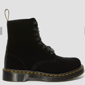Doc Martens Black Velvet Boots